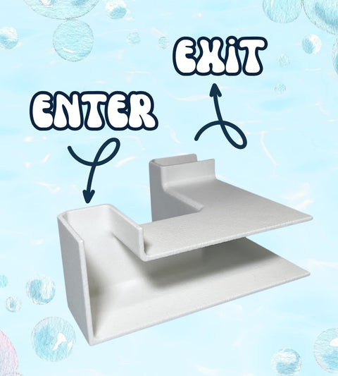 Chatelet XL Aquarium Corner Tunnel – Fish Shrimp Hideaway – Unique Underwater Viewing | Made in USA Chatelet Manufacturing 