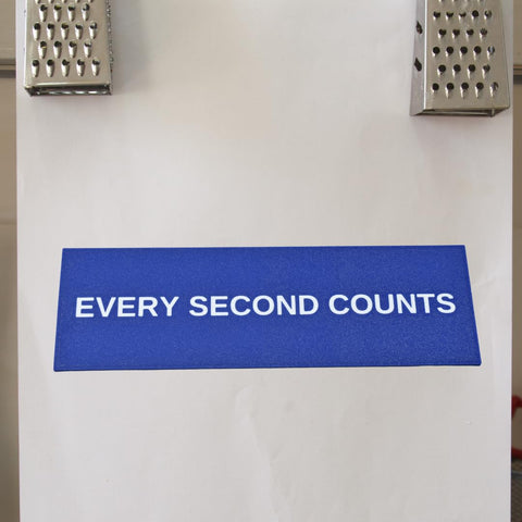 Every Second Counts Fridge Magnet – Durable 3D Raised Design | Made in USA Chatelet Manufacturing 