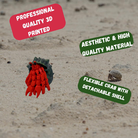 Articulated Hermit Crab & Alligator Flexible 3D Printed Fidget Toys – Made in USA Chatelet Manufacturing 