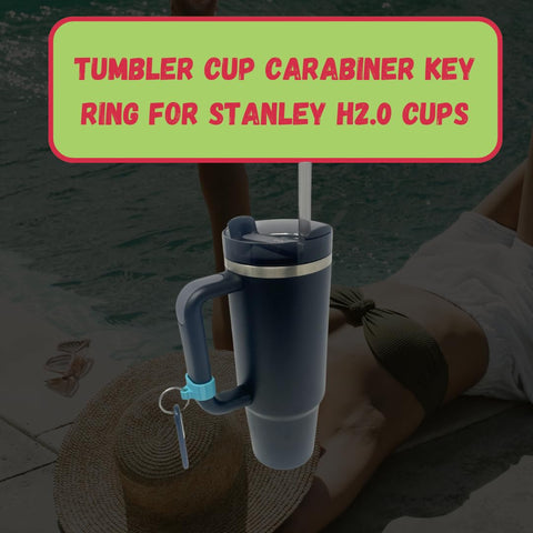 Carabiner Clip Attachment for Stanley H2.0 40 Oz Tumblers – Keychain Holder | Made in USA Chatelet Manufacturing 