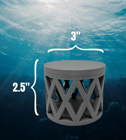 REEFSHAPE Aquarium Mushroom Coral Cage | Protects Coral or Anemones | Open Design Allows Water Pass-Through | Made in USA Chatelet Manufacturing 