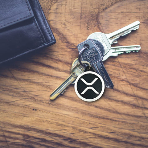 Ripple XRP Cryptocurrency Keychain 1.6 Inch – 3D Printed Collectible | Made in USA Chatelet Manufacturing 
