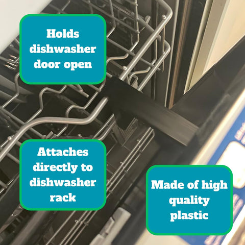 Dishwasher Door Prop Attachment – Air Dry Aid – Heavy Duty Plastic | Made in USA Chatelet Manufacturing 