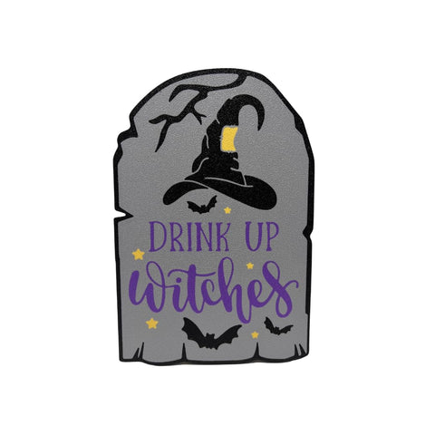 Halloween Drink Up Witches Fridge Magnet – 3D Raised Party Decor | Made in USA Chatelet Manufacturing 
