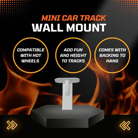 Wall-Mounted Toy Racetrack Connectors – Kids Hot Wheels Track Accessories | Made in USA Chatelet Manufacturing 