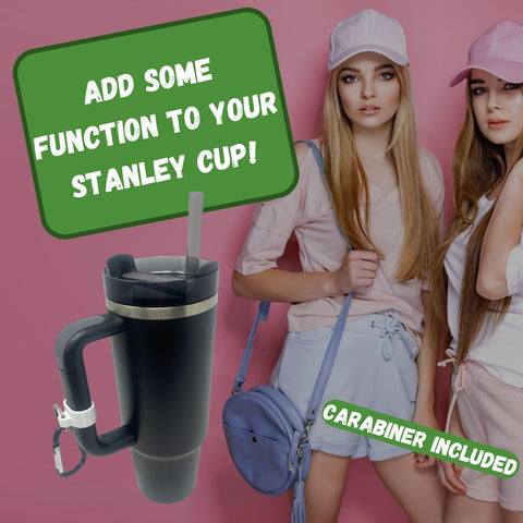 Carabiner Clip Attachment for Stanley H2.0 40 Oz Tumblers – Keychain Holder | Made in USA Chatelet Manufacturing 