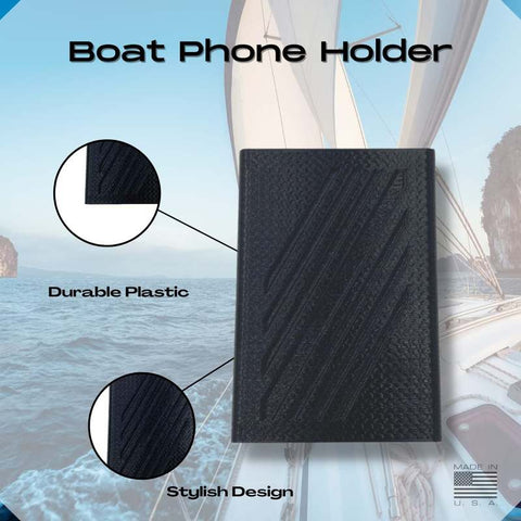 Boat Phone Holder – Waterproof Phone Mount for Boats – Durable Black Design | Made in USA Chatelet Manufacturing 