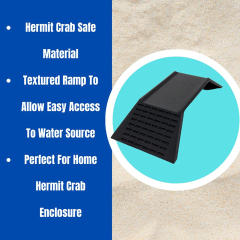 Hermit Crab Climbing Toy & Tunnel Cave | Terrarium Ramp Cave & Hideout Combo for Hermit Crabs, Lizards, Amphibians, & Other Pets | Made in USA Chatelet Manufacturing 