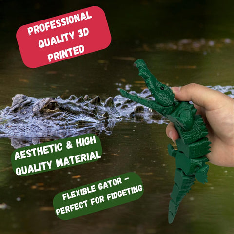 Articulated Hermit Crab & Alligator Flexible 3D Printed Fidget Toys – Made in USA Chatelet Manufacturing 