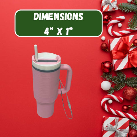 Tumbler Cup Replica Christmas Ornament – Holiday Mug Decoration | Made in USA Chatelet Manufacturing 