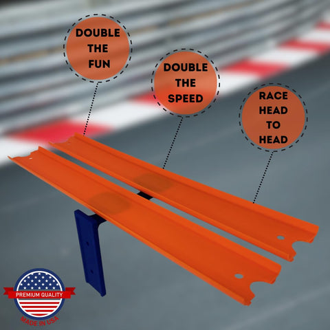 Racetrack Wall Mount Connectors for Hot Wheels – Screw or Adhesive Mount | Made in USA Chatelet Manufacturing 