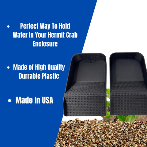 Hermit Crab Hydration Platform Pool – 6.5 x 4 Inch Ramp Access | Made in USA Chatelet Manufacturing 