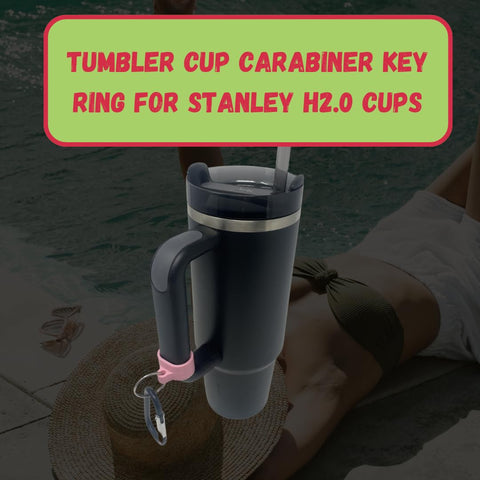 Carabiner Clip Attachment for Stanley H2.0 40 Oz Tumblers – Keychain Holder | Made in USA Chatelet Manufacturing 