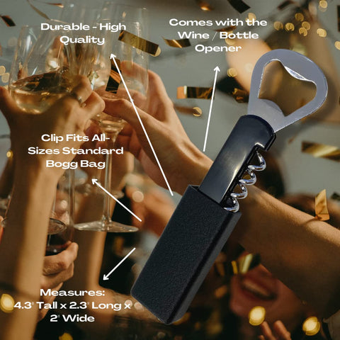 Wine Bottle Opener Charm Accessory – Bogg Bag Compatible | Made in USA Chatelet Manufacturing 