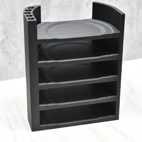 Tumbler Lid Organizer Rack – 5 Slot Lid and Straw Holder | Compatible with Yeti Rambler | Made in USA Chatelet Manufacturing 