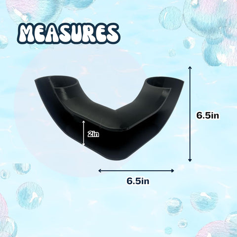 Aquarium Corner Tube Tunnel – 6.5 Inch Hideout for Fish and Shrimp | Durable Tank Decor | Made in USA Chatelet Manufacturing 