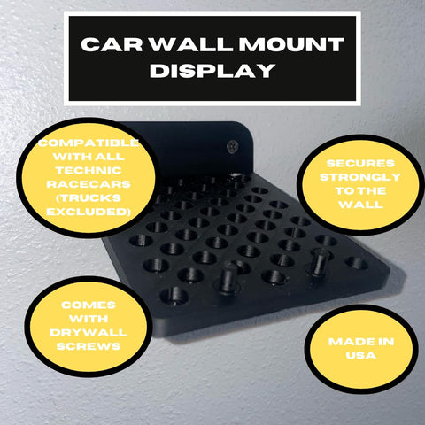 Universal Technic Racecar Wall Mount – Side Profile Display | Made in USA Chatelet Manufacturing 