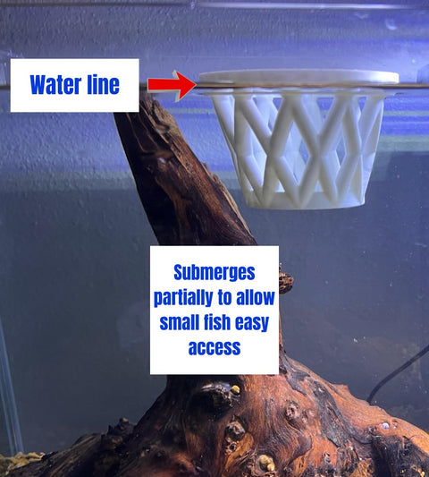 Chatelet Small Aquarium Fish Feeding Cage – Surface Float Design | Made in USA Chatelet Manufacturing 