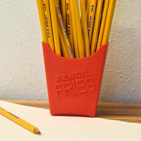 French Fry Pencil Holder – Novelty Desk Organizer for School or Office | Made in USA Chatelet Manufacturing 