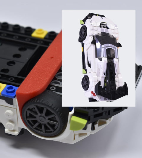 Low Profile Collectible Car Display Wall Mount – Compatible With Lego Speed Champions | Made in USA Chatelet Manufacturing 
