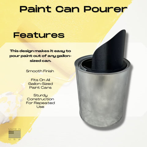 Paint Can Pourer – Half Pint Size – Smooth Pouring Tool | Made in USA Chatelet Manufacturing 