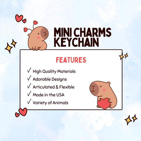Articulated Baby Pink Axolotl Keychain – Flexible Fidget Toy | Made in USA Chatelet Manufacturing 