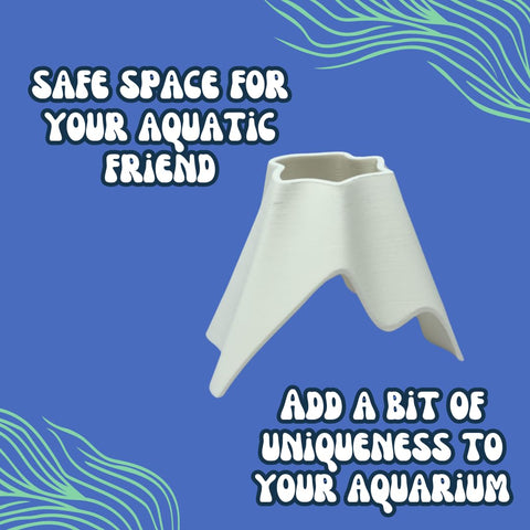 Aquarium Volcano Tunnel Decoration – 5.5 Inch Fish Hideout | Made in USA Chatelet Manufacturing 