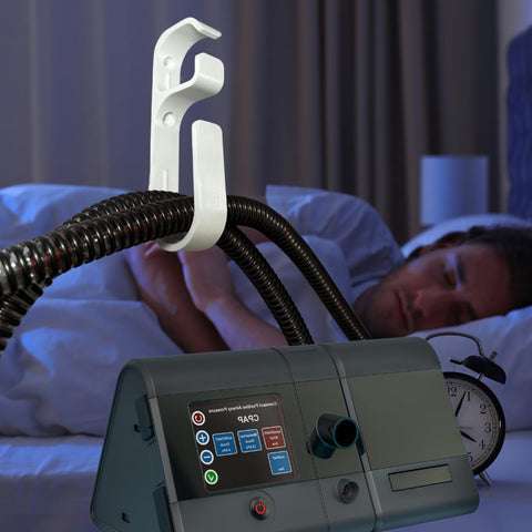 Anti-Slip CPAP Hose Organizer – Wall Mount Hook with Screw or Adhesive | Made in USA Chatelet Manufacturing 