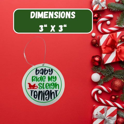 Funny Gag Gift Christmas Ornament | Perfect Dirty Santa Gift Holiday Ornament | Made in USA Chatelet Manufacturing 