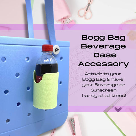 Can Drink and Water Bottle Holder Charm – Tote Bag Accessory for Bogg Bags | Made in USA Chatelet Manufacturing 