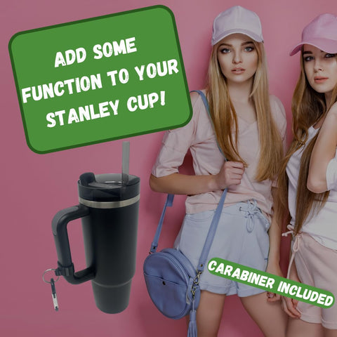 Carabiner Clip Attachment for Stanley H2.0 40 Oz Tumblers – Keychain Holder | Made in USA Chatelet Manufacturing 