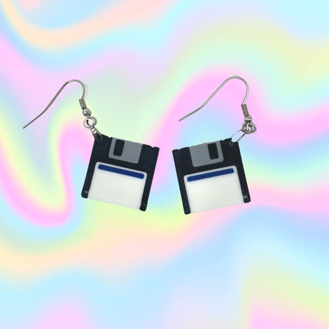 Retro Cassette Tape Earrings Set – 90s Party Accessories | Made in USA Chatelet Manufacturing 