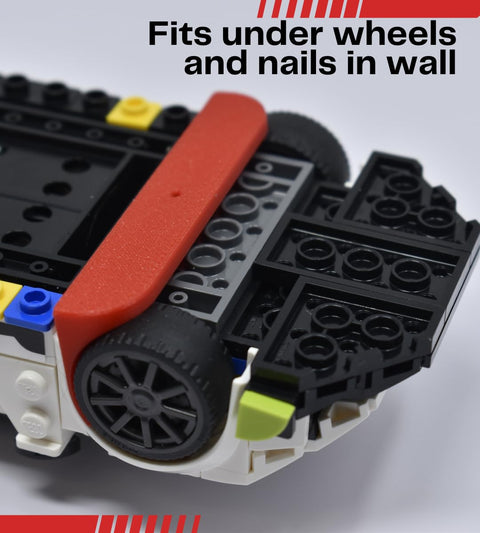 Low Profile Collectible Car Display Wall Mount – Compatible With Lego Speed Champions | Made in USA Chatelet Manufacturing 