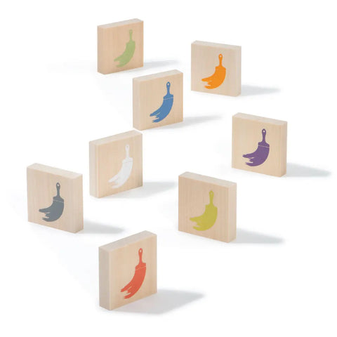 64-Piece Spanish Vocabulary Wooden Flash Cards – Educational Language Chips – Uncle Goose | Made in USA Uncle Goose  Vocabulary Chips
