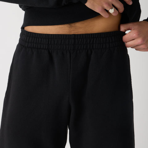 Fleece Sweatshorts 12 Inch Above Knee – Recycled Cotton Blend Unisex Shorts | Made in USA US Standard Apparel  product