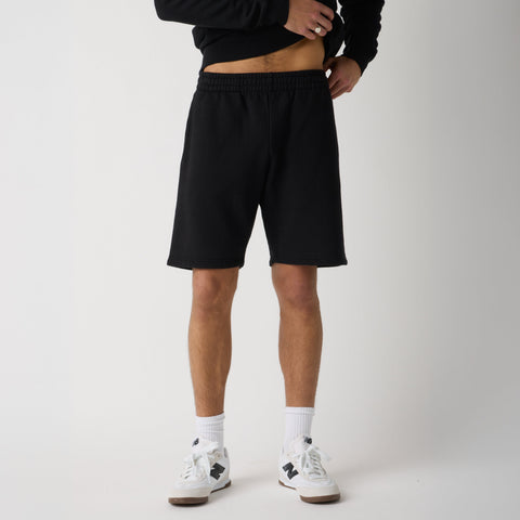 Fleece Sweatshorts 12 Inch Above Knee – Recycled Cotton Blend Unisex Shorts | Made in USA US Standard Apparel  product