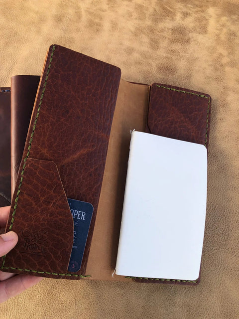 Handcrafted Leather Rancher Log Covers – Durable Outdoor Journal Sleeve | Made in USA Sully + Proper Supply 