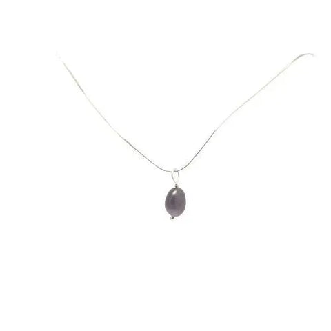 6mm Genuine Amethyst Birthstone Necklace – 16 Inch Sterling Silver Chain | Made in USA by Michelle Marie Michelle Marie Boutique  Necklace