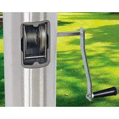 7/16 Inch Steel Winch Handle for Internal Wire Halyard Flagpole – Durable Crank | Made in USA Freedom Flag and Pole 