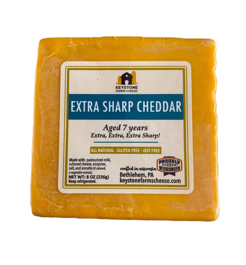 7 Year Aged Yellow Cheddar Vern's Cheese  Cheese