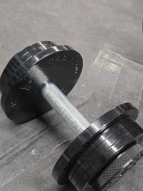 Standard 1 Inch Screwable Dumbbell Handles Pair – Heavy Duty Fitness Grip | Made in USA Weight It Out 