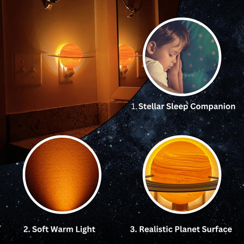 4 Inch Mars Lithophane Night Light – Translucent Planet Decor | Handmade Made in USA Chatelet Manufacturing 