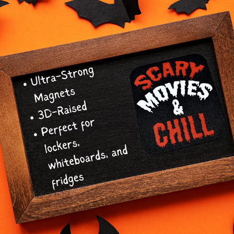 Halloween Decorative Fridge Magnets | Perfect Spooky Halloween Party Decorations | Made in USA Chatelet Manufacturing 