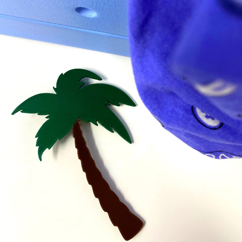 Bogletts Palm Tree Bag Charm – Custom Beach Accessory for Bogg Bags | Made in USA Chatelet Manufacturing 