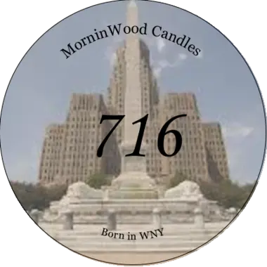 716 Buffalo City Hall Soy Candle – Tin with 35 Hour Burn Time | Handcrafted Home Fragrance Made in USA MorninWood Candles  Candles