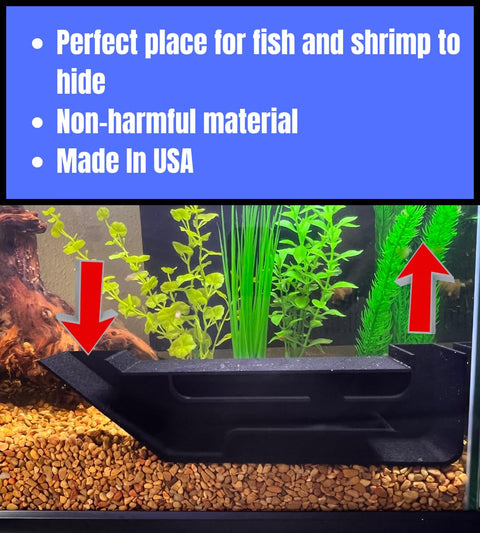 XL Aquarium Underground Tunnel – Fish And Shrimp Hideout – 9.75 Inch | Made In USA Chatelet Manufacturing 