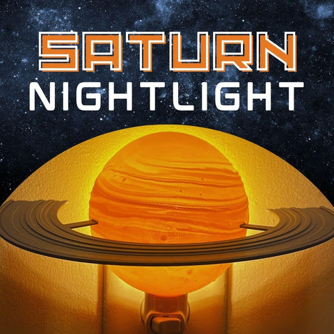 4 Inch Mars Lithophane Night Light – Translucent Planet Decor | Handmade Made in USA Chatelet Manufacturing 