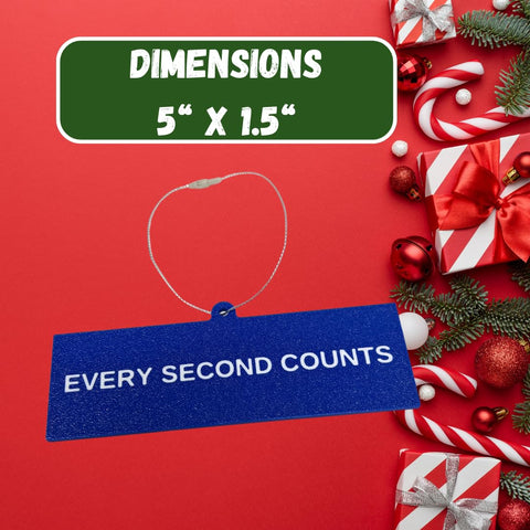 Every Second Counts Inspirational Christmas Ornament – Durable Holiday Decor | Made in USA Chatelet Manufacturing 