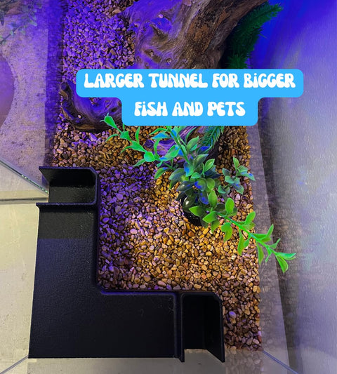 Chatelet XL Aquarium Corner Tunnel – Fish Shrimp Hideaway – Unique Underwater Viewing | Made in USA Chatelet Manufacturing 