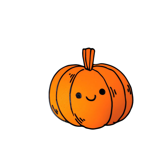 Kawaii Halloween Jack-O-Lantern Wall Decor – Cute Pumpkin Sign | Made in USA Chatelet Manufacturing 